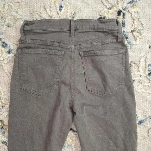 Madewell Kick Out Crop Jeans in Driftwood Brown - Picture 8 of 9
